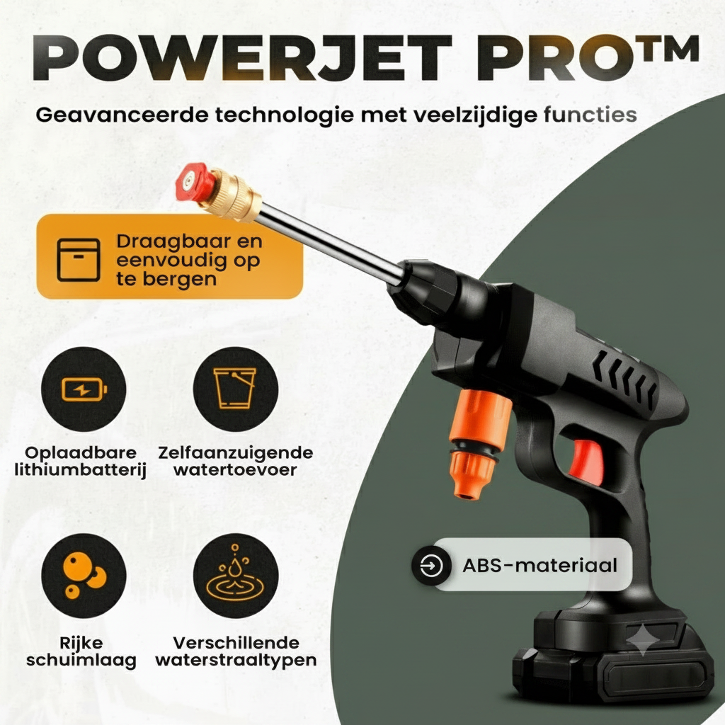 Draadloze Hogedrukreiniger Powerjet