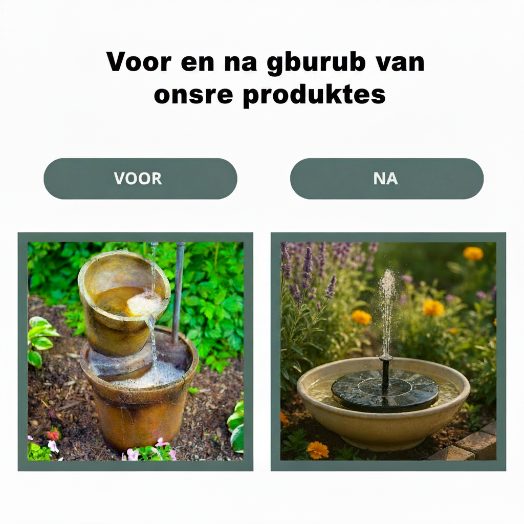 Solar Fontein - voor een levendige tuin