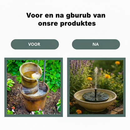 Solar Fontein - voor een levendige tuin