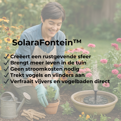 Solar Fontein - voor een levendige tuin