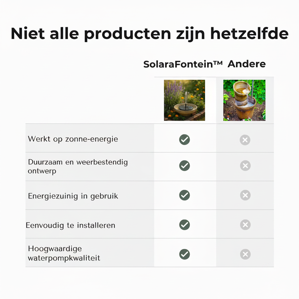 Solar Fontein - voor een levendige tuin